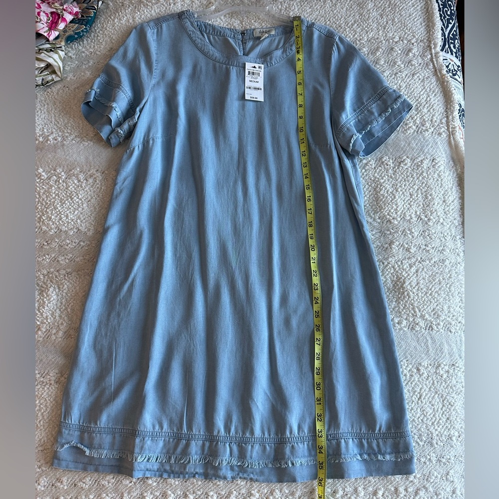 NWT Style and Co. Chambray shift dress - Picture 7 of 8